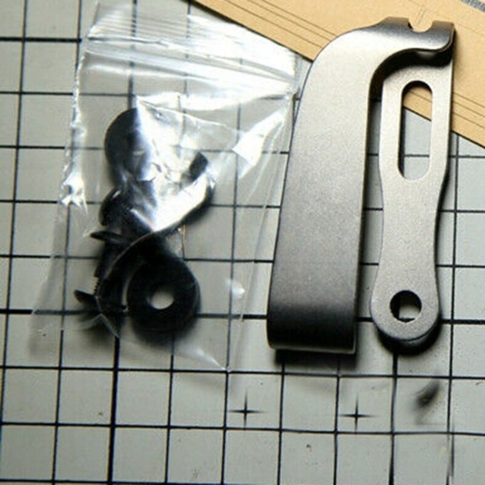 1 PC Titanium Alloy Pocket Clip Tool Back Clip EDC Small Outdoor Pocket Tool