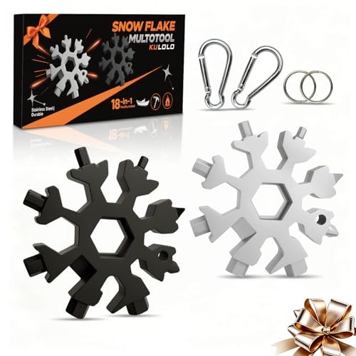 Snowflake Multi Tool 2 Pack – Stainless Steel 18 in 1 Multitool with