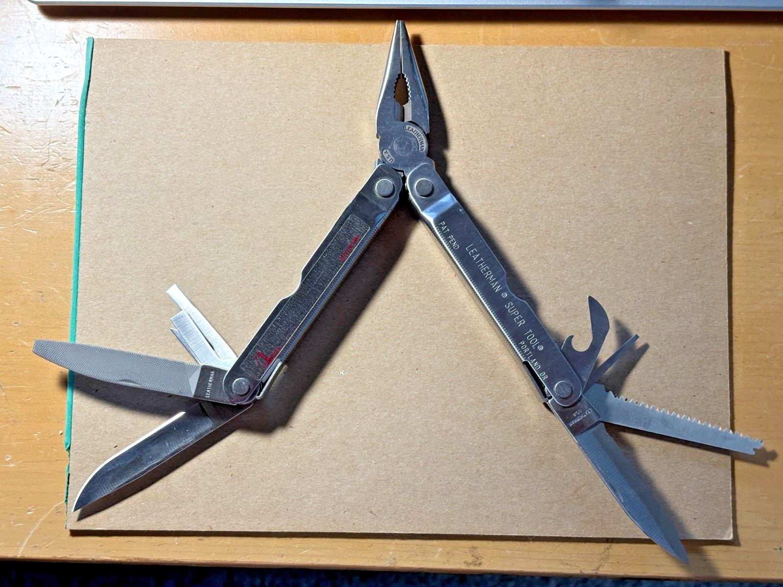 Vintage Leatherman Super Tool 08/99 w/Leather Sheath