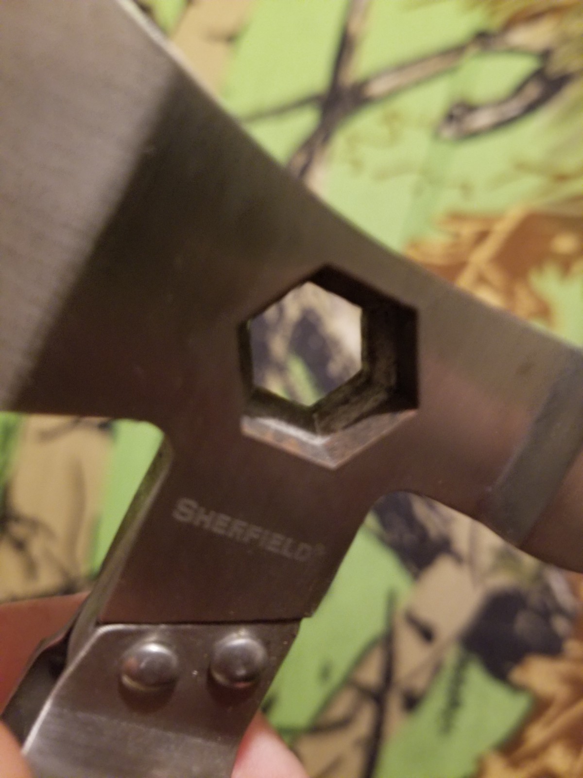 Sheffield Camper 12-In-1 Stainless Steel & Wood Multi-Tool