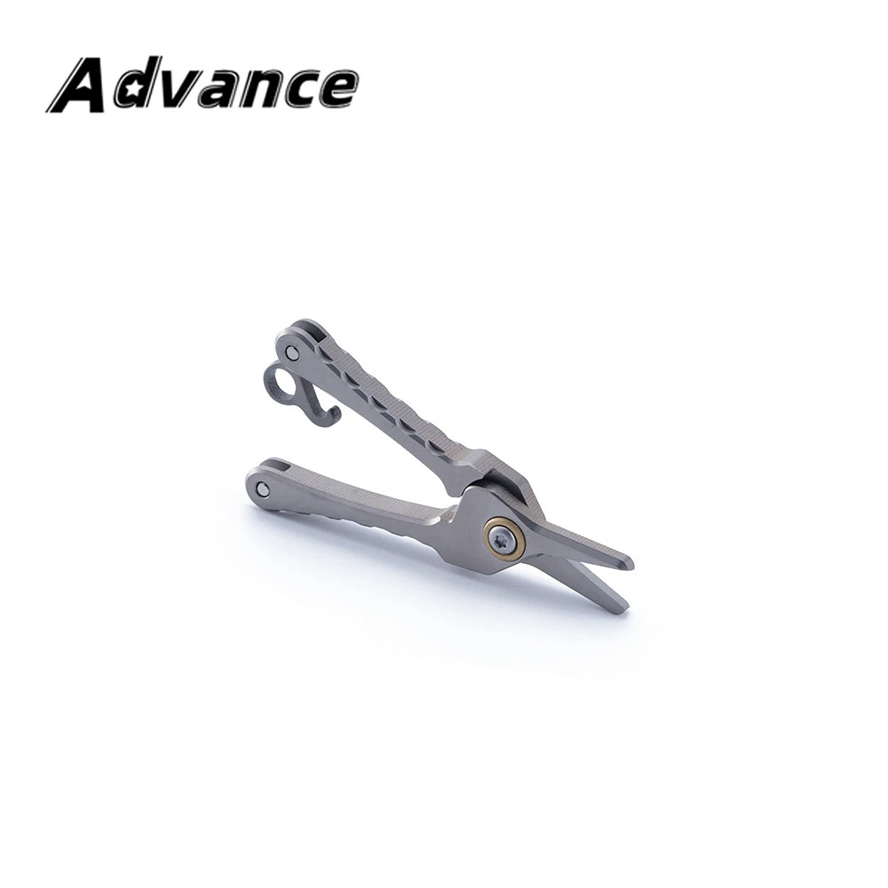 Mini Titanium Alloy Nose Hair Scissors Keychain Pendant Tool