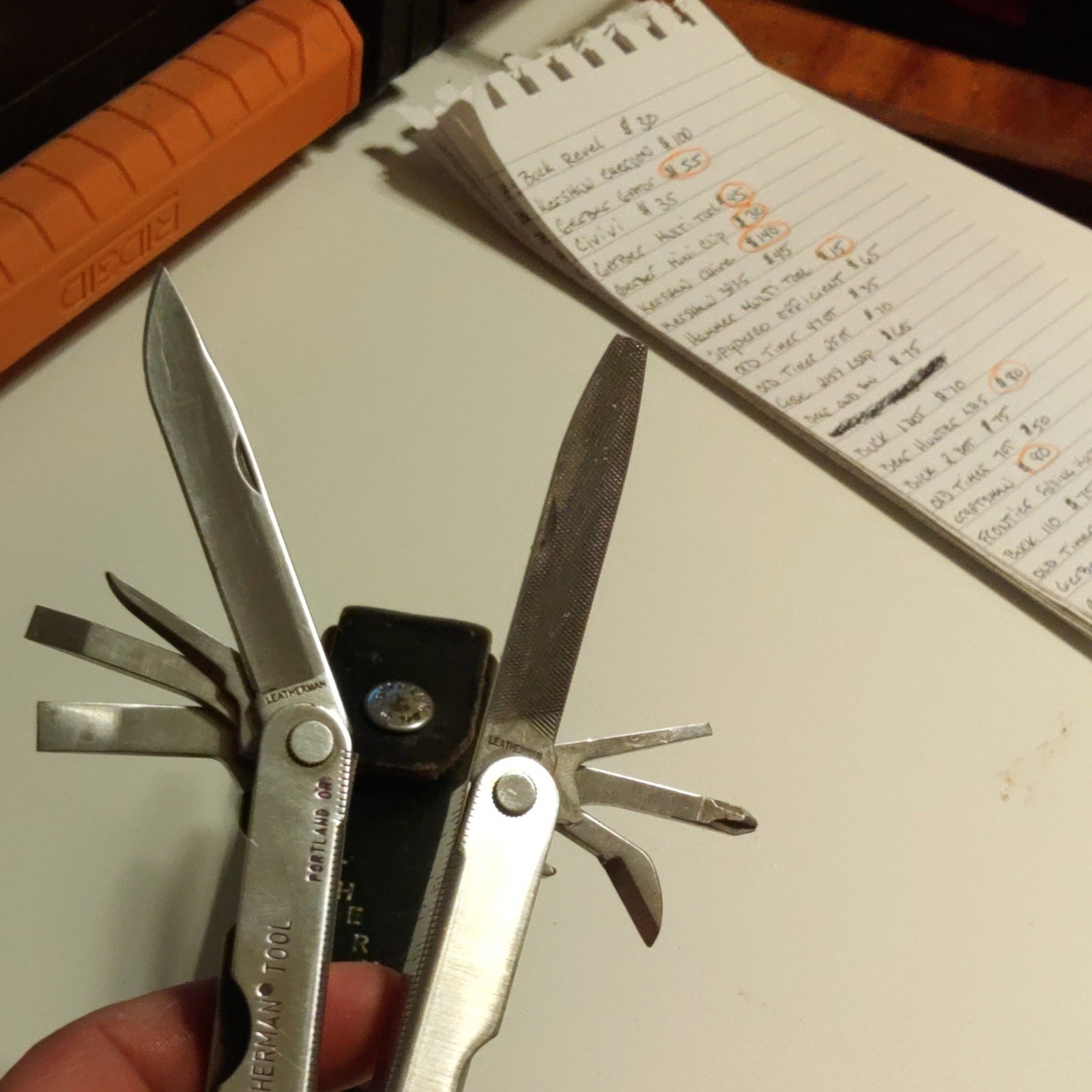 Leatherman Tool Multi-Tool Stainless Steel Silver/Black Sheath Plier Knife File