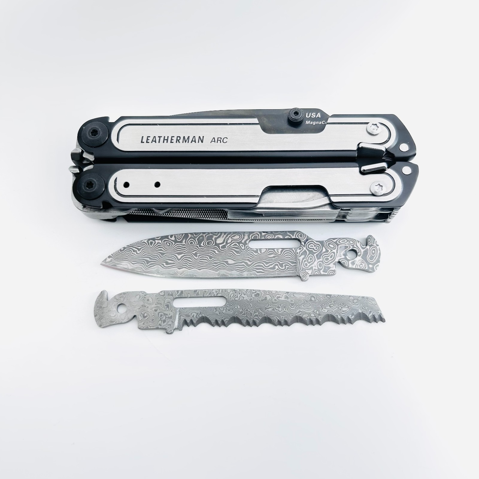 [USA STOCK] VG10 Damascus Blade Replacement for Leatherman Multi-Tool, 60+ HRC