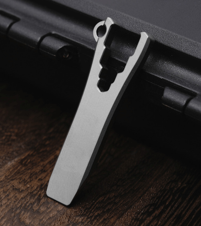 Mini Titanium Keychain Multi Tools Pry Bar EDC Crowbar Bottle Opener Wrench Tool