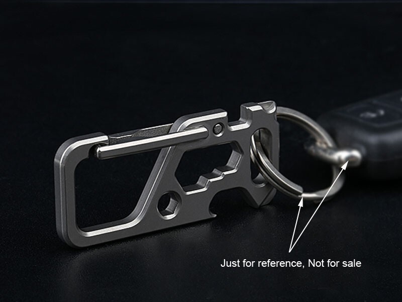Titanium Alloy Multi Tool Outdoor Travel EDC Portable Keychain Carabiner Opener
