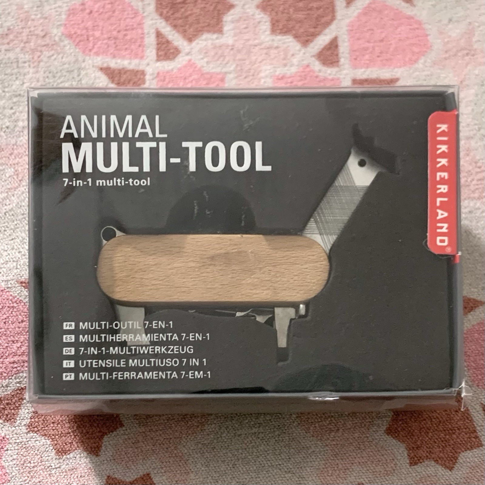 Kikkerland Animal 7-in-1 Stainless Steel Multi-Tool Pocket Knife CD62 NEW in Box