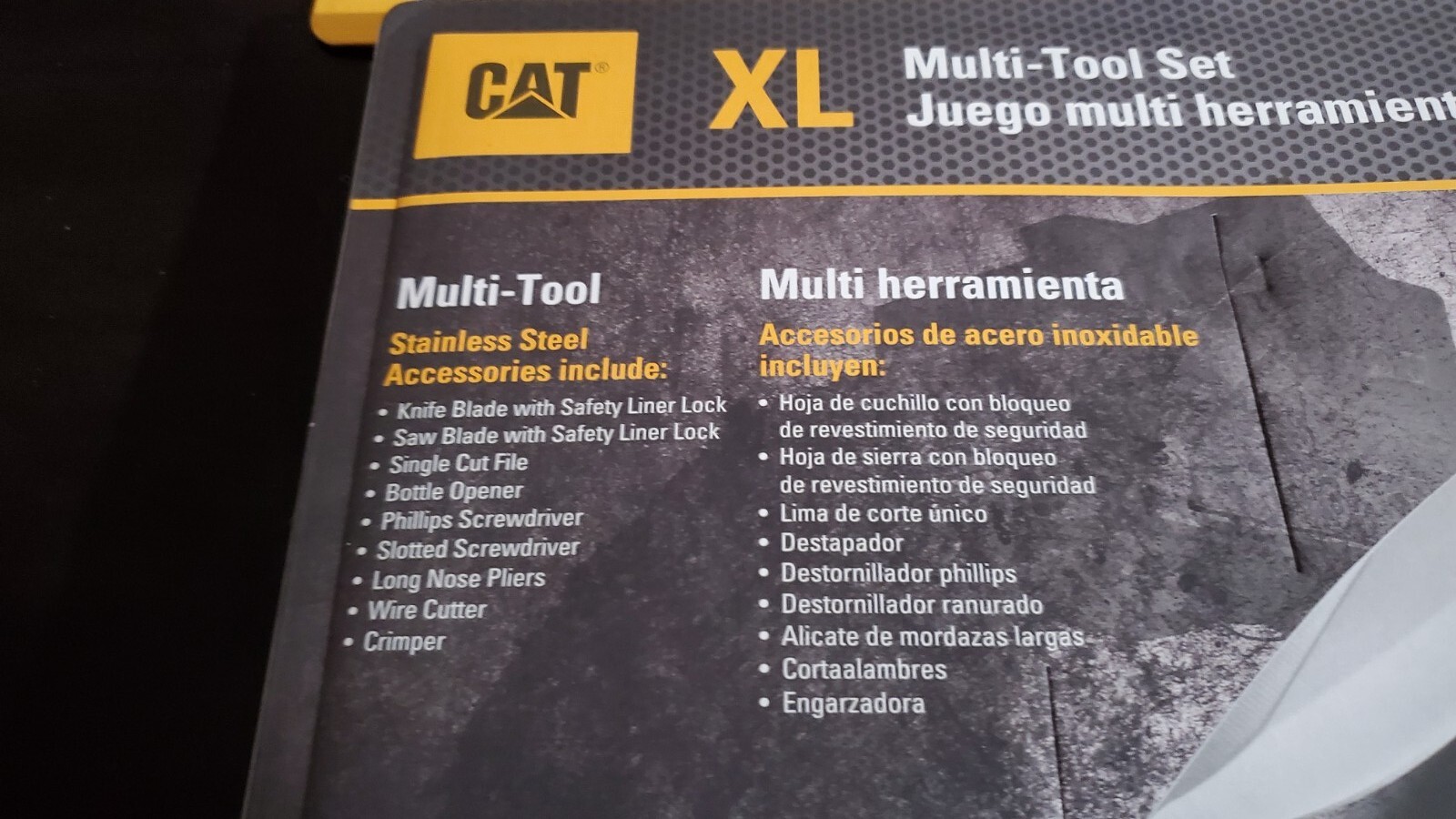 NIB & SEALED – (2) CAT XL 9- in-1 Multi-Tool Set Knife Pliers Saw Screwdrivers