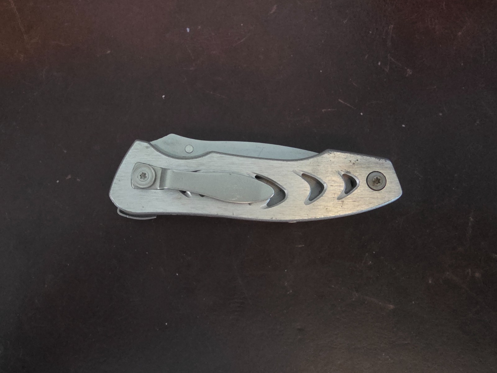 Leatherman C303 Combo Blade Liner-Lock W/Carabiner Folding Knife 067d