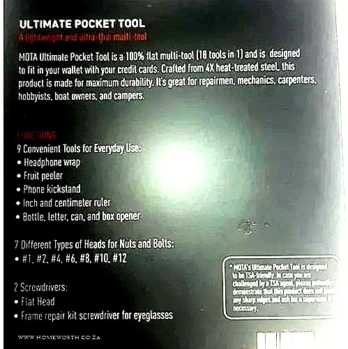 ULTIMATE POCKET TOOL emergency tactical gear gift bugout UGET1 disaster