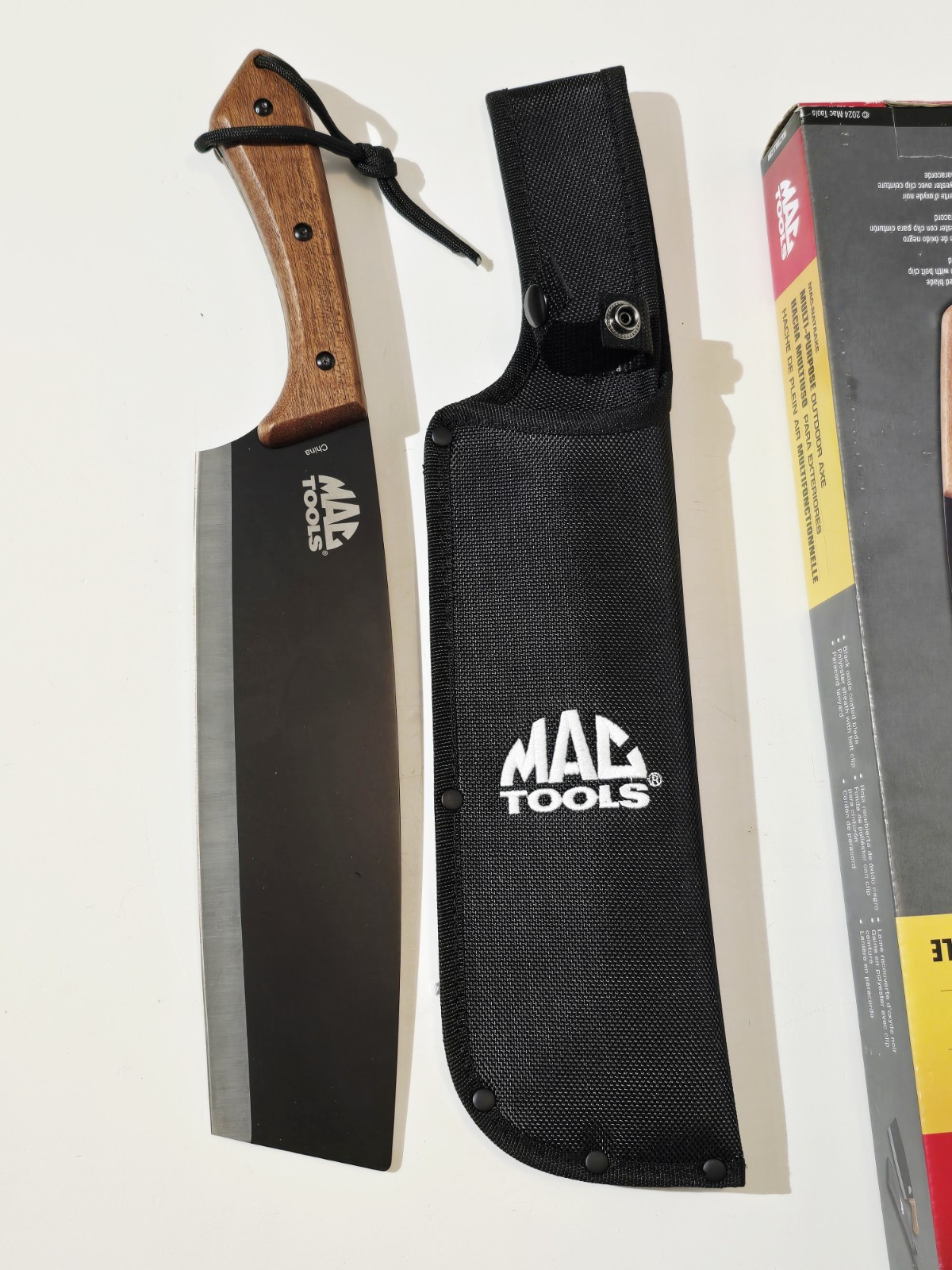 NEW MAC Tools 16″ Nata Axe Hatchet with Full Tang Handle & Nylon Carrying Case