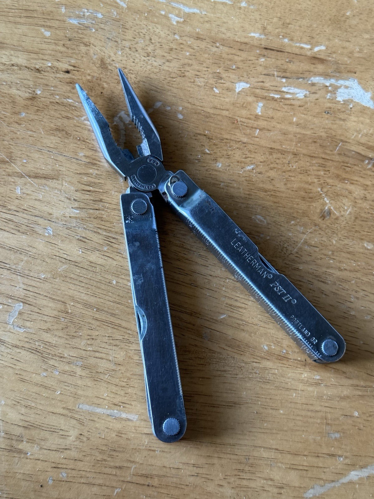 Leatherman PST II Multitool Kittery Trading Post Advertisement Stainless Used