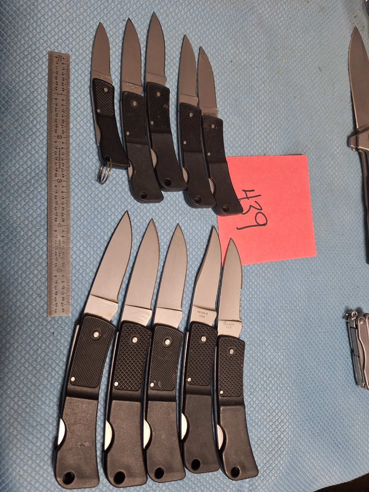 10 Gerber 400/300/200 lock back knives U.S.A. Loc 439