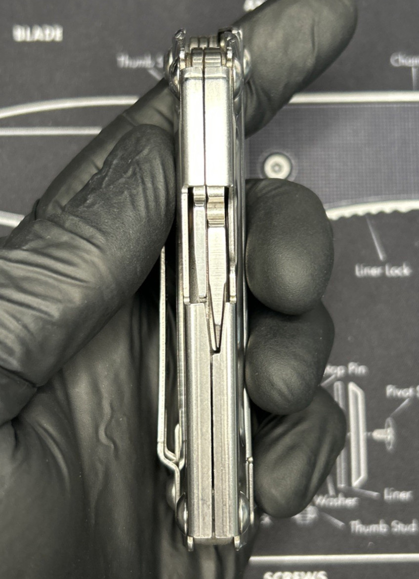 Leatherman Rev Folding Multi-Tool Knife Plier USED BOD 0120 Carry Clip VGUC