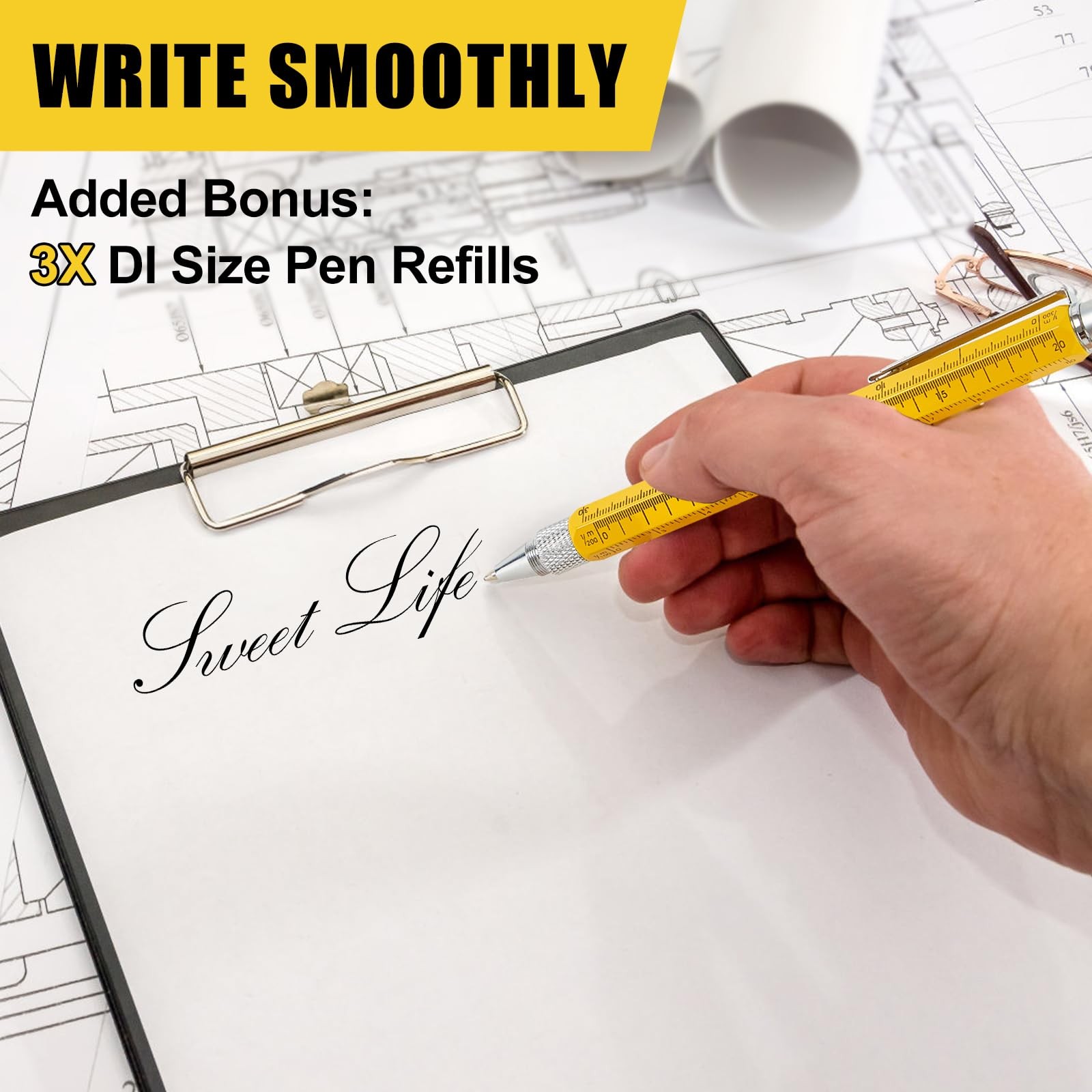 7-In-1 Multitool Pen Tech Tool for Men Construction Gadget Stocking Stuffers