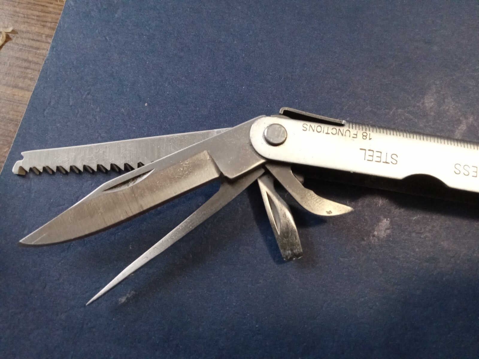 Stainless Steel Multi-Purpose Tool 8″ With Measuring Handle And 10 Tools