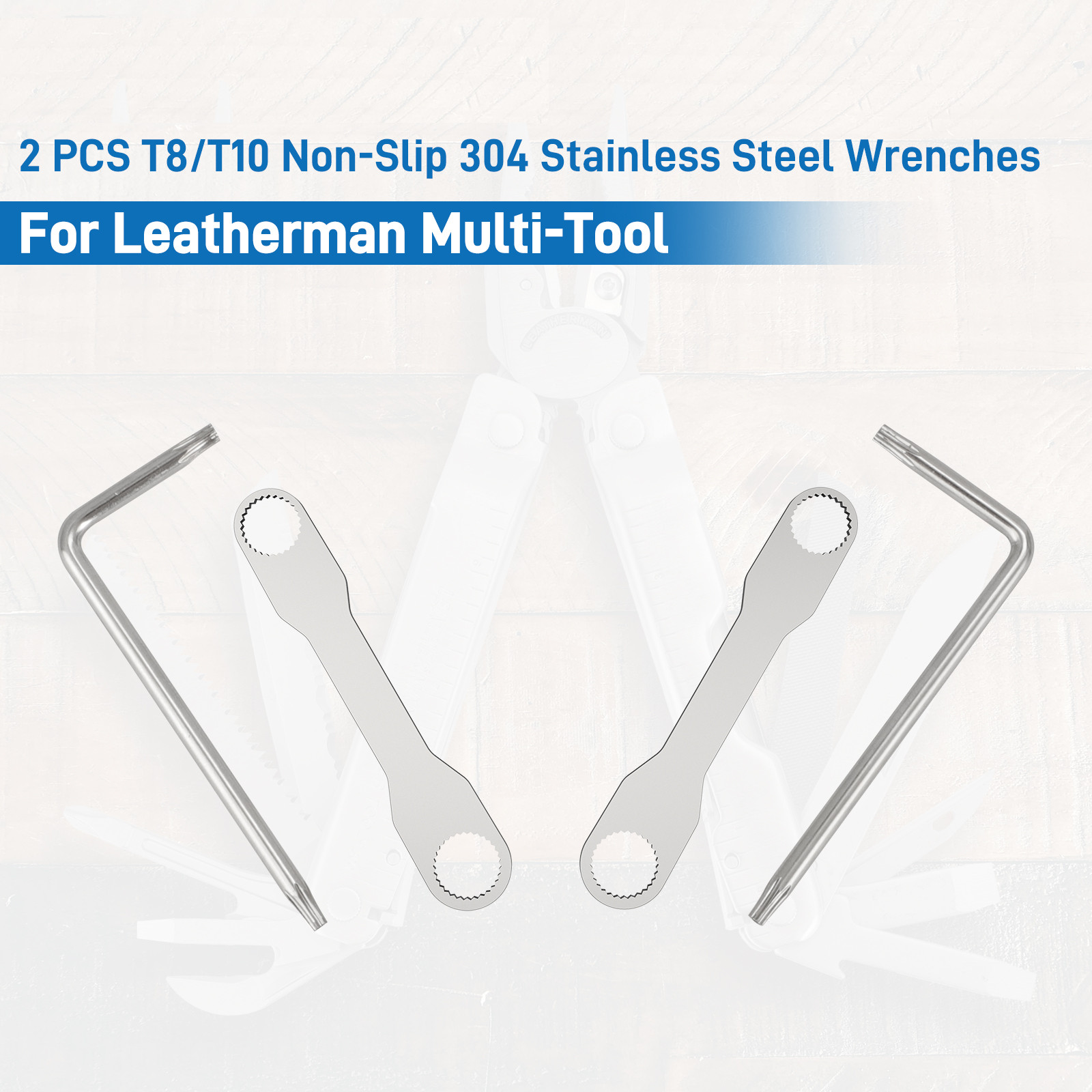 4PCS For Leatherman Multi-Tools Wrench Set T8/T10 Knurled Wrenches Disassembly