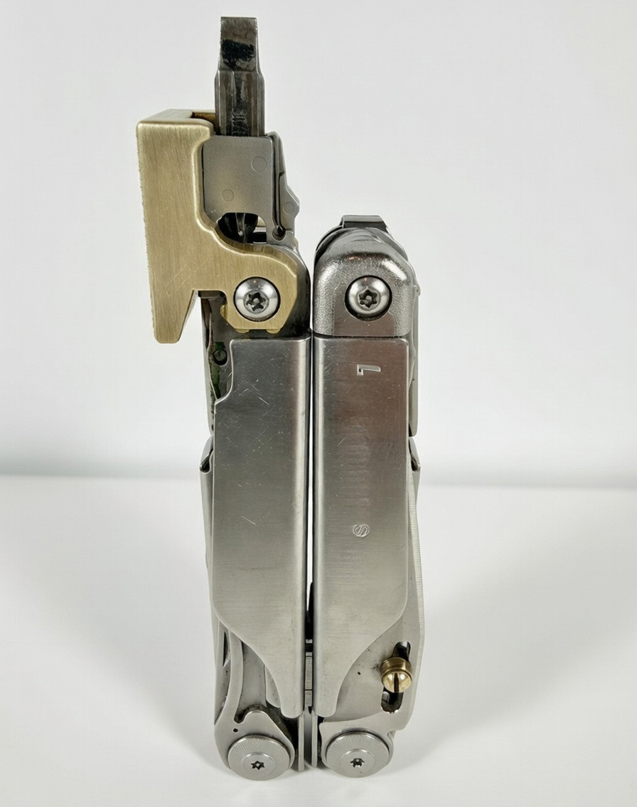 For Leatherman Surge, BRASS Hammer Head Mod, Modification, CNC Made,Locking,CAD