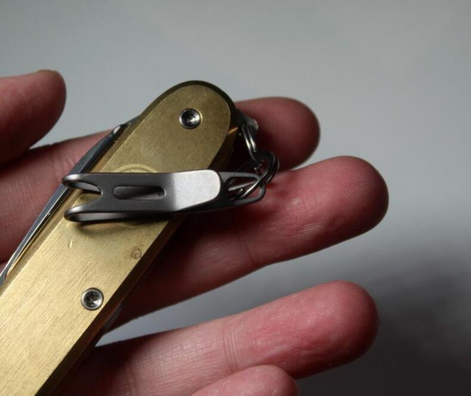 Titanium Alloy EDC Gear Pocket Suspension Clip Wallet Mini Tool with Key Ring