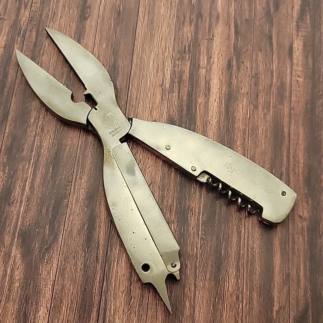 Vintage Benjamin Sportsman Pal Multi Tool Knife Made In Germany