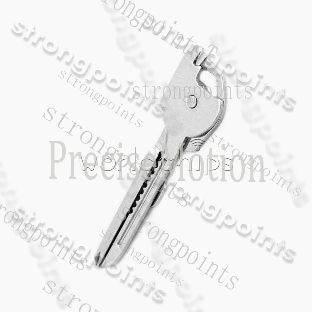 6-in-1 TECH Stainless Steel Mini Multi Pocket Rescue Tool Utili-Key
