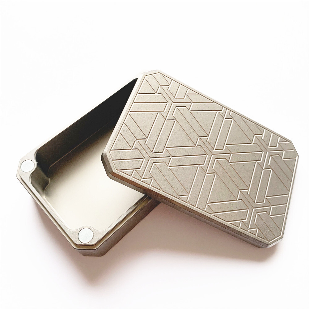 EDC Titanium Alloy Storage Box Portable Sealed Medicine Box Outdoor Travel Box