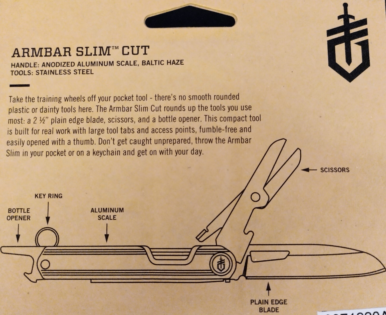 Gerber Armbar Slim Cut Multi-Tool Knife Color: Green