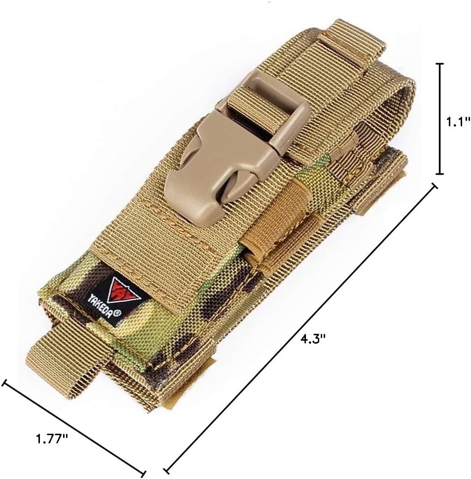 Everyday Carry MOLLE Sheath for Folding Knives and Magazines – Durable Design