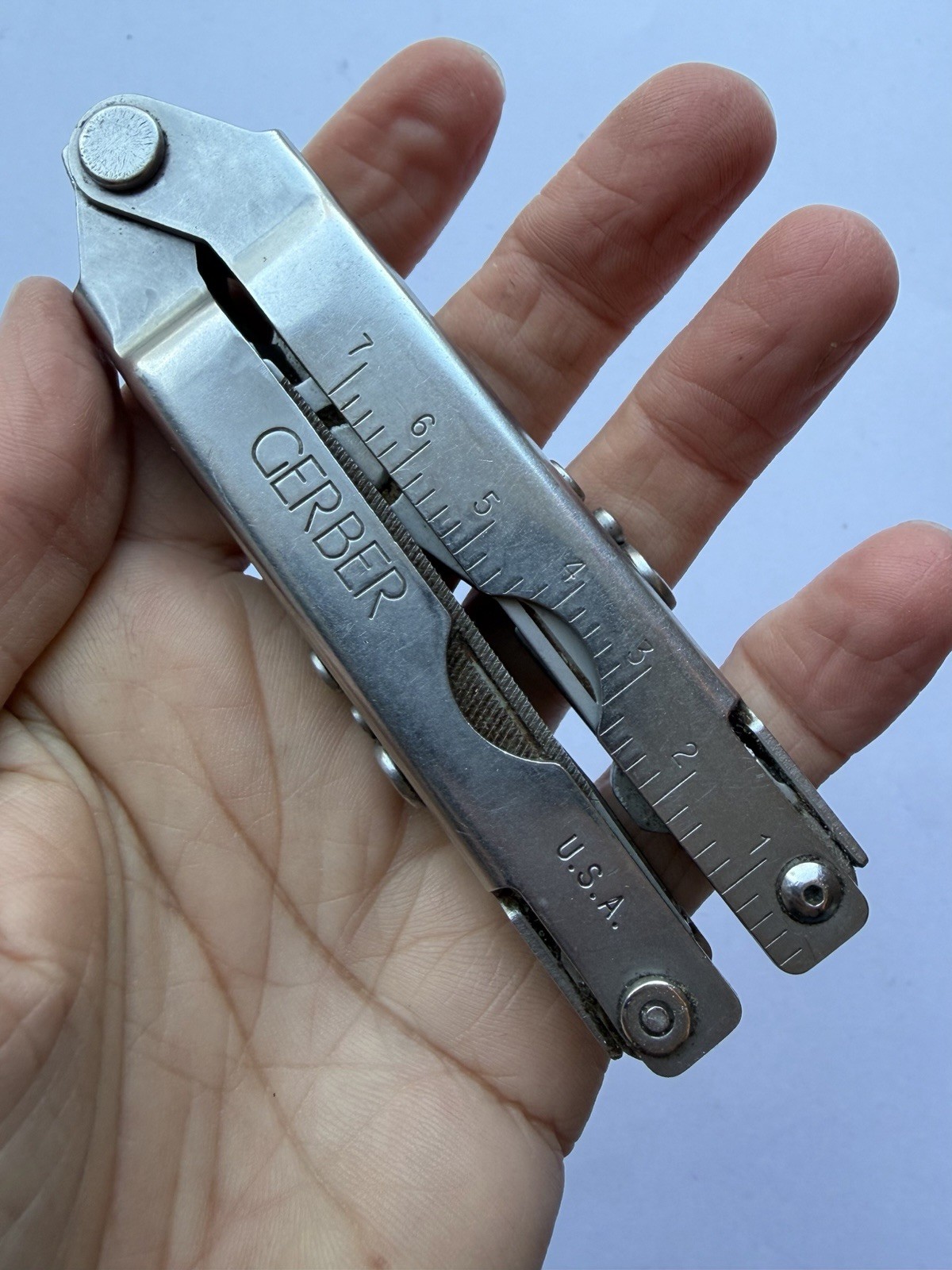VINTAGE 1990s GERBER USA ORIGINAL BLUNT NOSE MULTI-PLIER MULTI-TOOL IN NEW POUCH