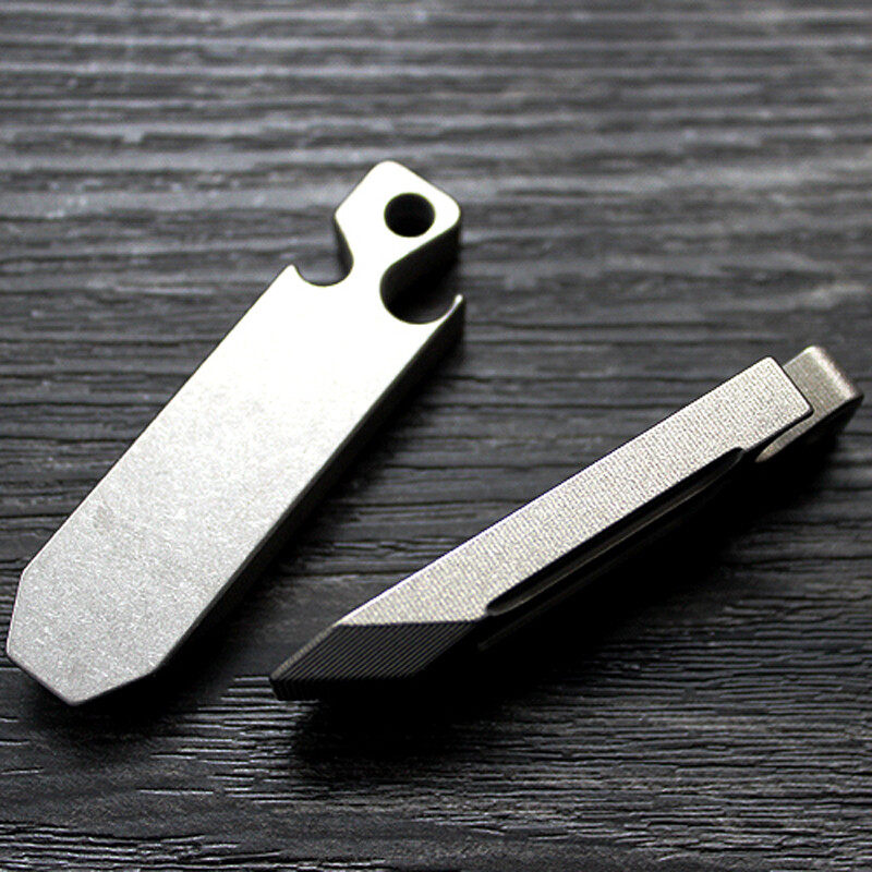 TITANER Titanium Alloy Pocket Pry Bar Crowbar Camping Opener EDC Multi Tools