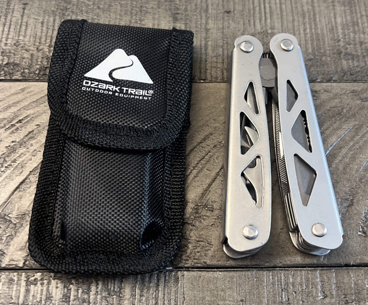Ozark Trail Multi Tool Pliers Knife Stainless Steel w/ Pouch Camping