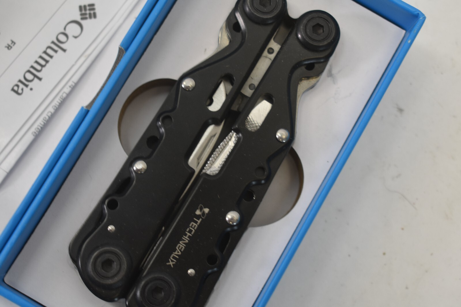 Columbia 14 Function Multi Tool BRANDED Black/Silver Stainless Steel Aluminum