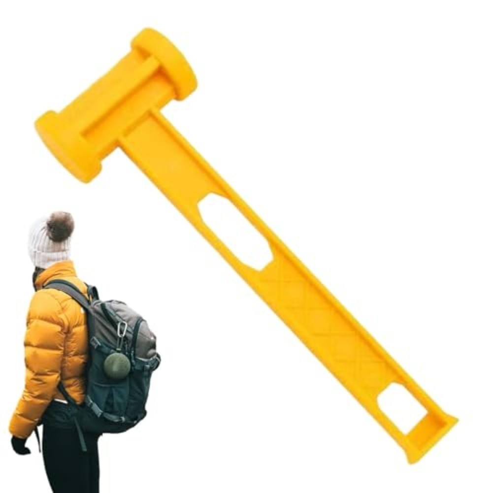 Compact Camping Peg Hammer for Tent Stakes and Ground Spike Drilling Outdoors