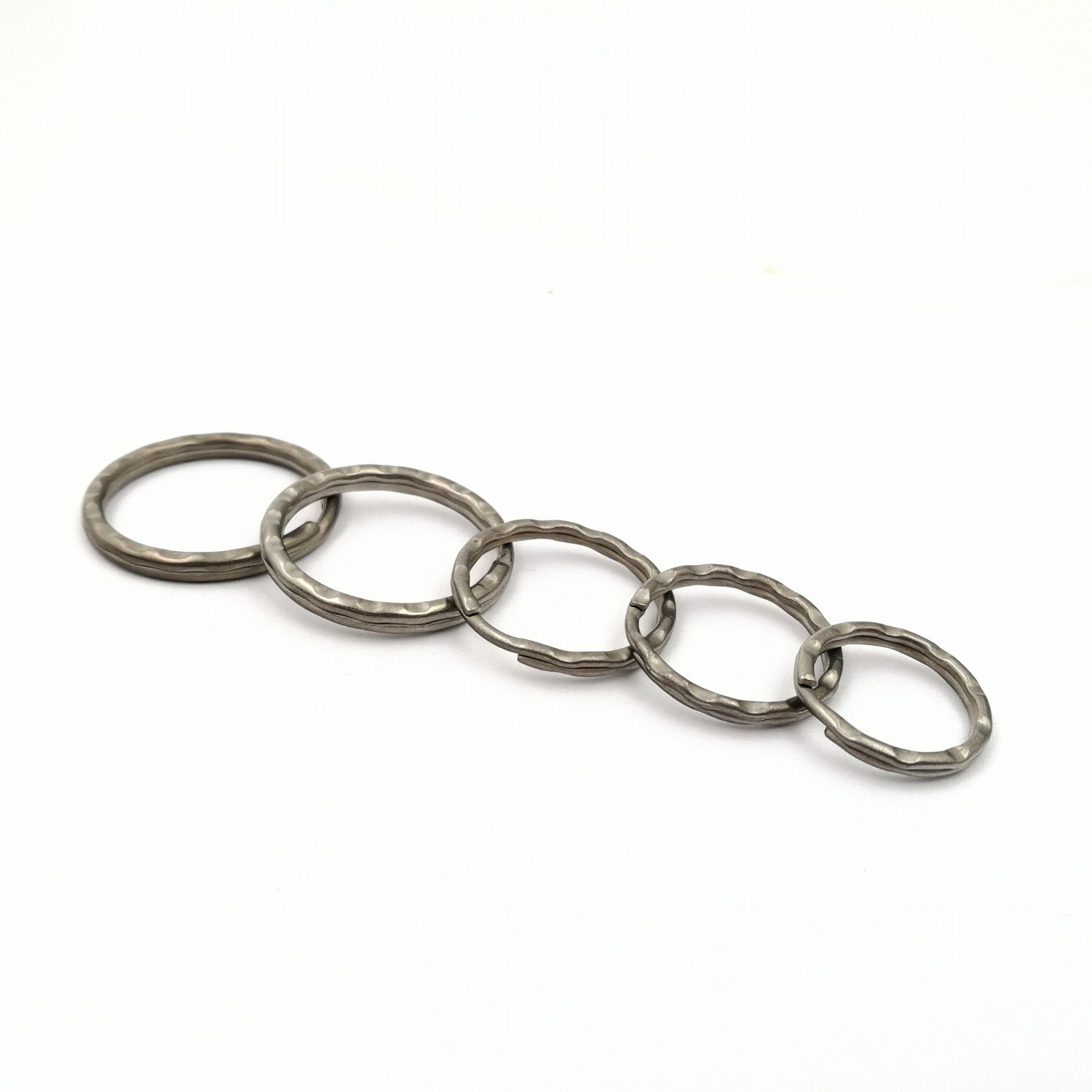 Titanium Keyring Round Flat Ring Keychain Dia 16/19/21/24/25mm Ti Ring