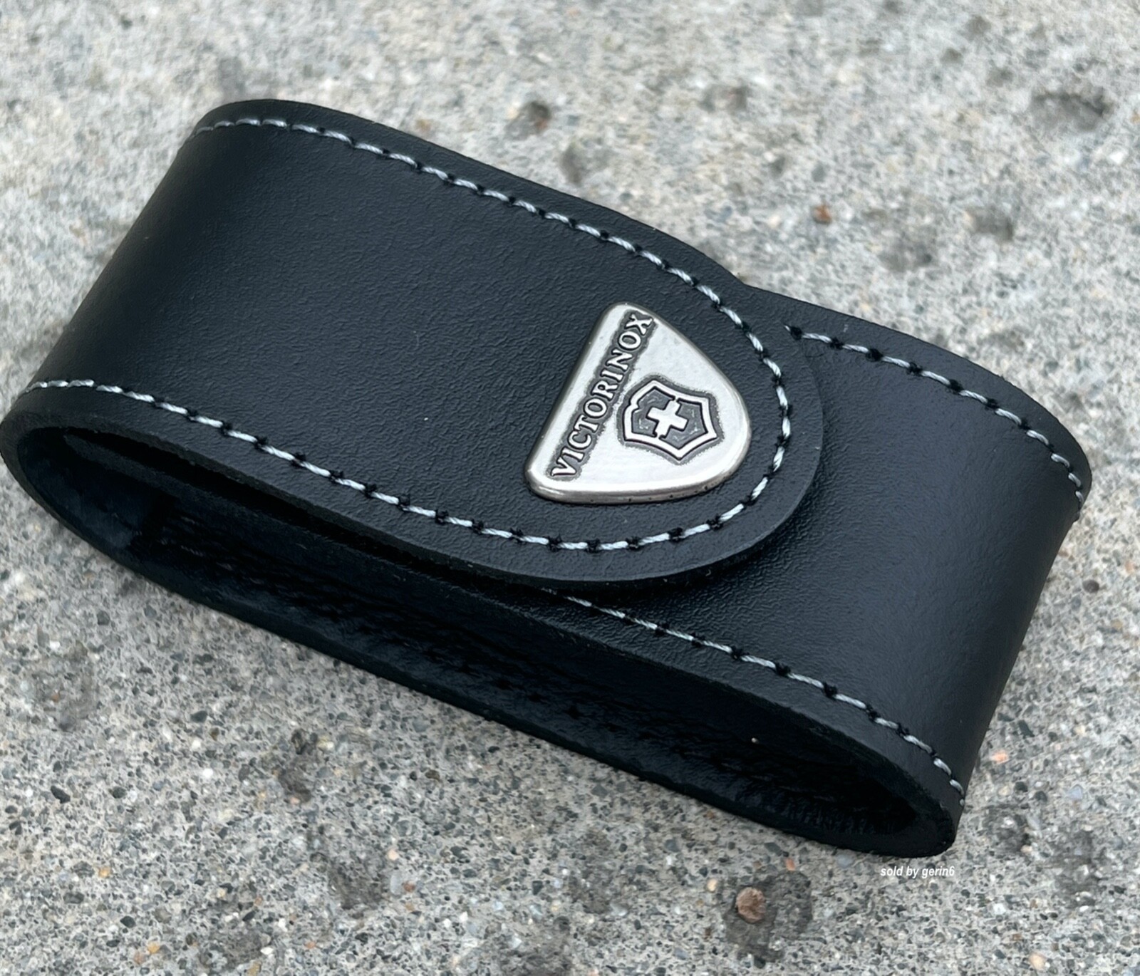 Swiss Army Leather Knife Belt Pouch For Victorinox 91mm Knives 4.0520.3, New