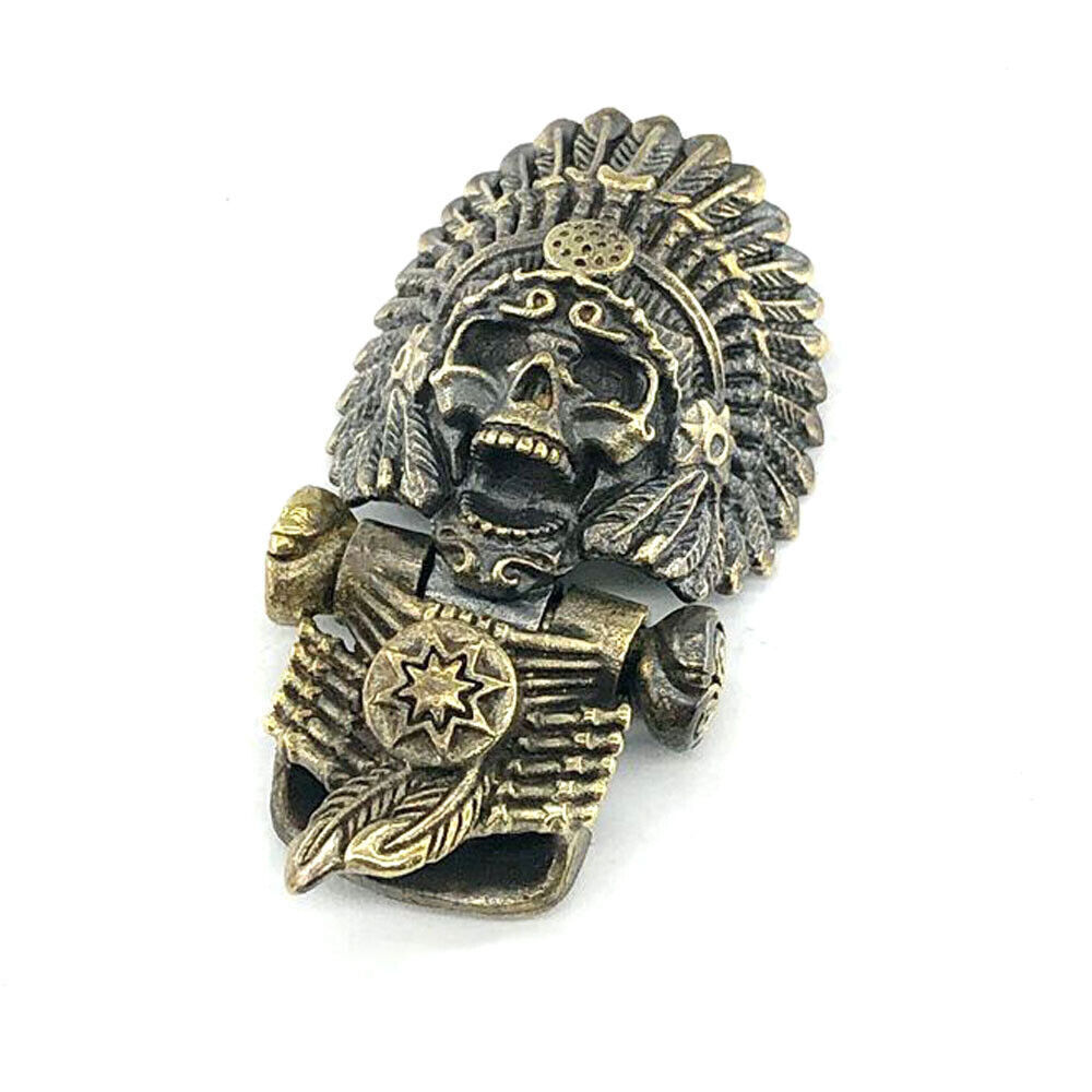 EDC Skull Paracord Bead DIY Pendant Buckle Paracord Lanyard Beads KeyChain New