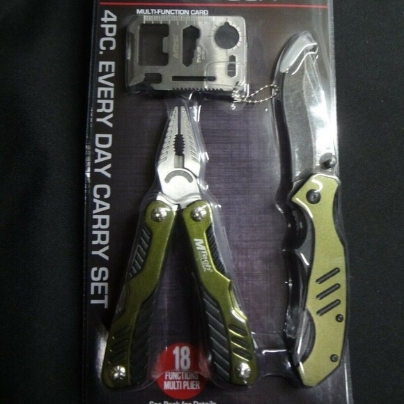 Men’s 4pc Multi Tool Every Day Carry Gift Set New