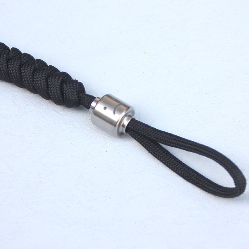 New TC4 EDC Titanium Alloy Parachute Cord Bead Keychain Pendant Lanyard DIY Tool