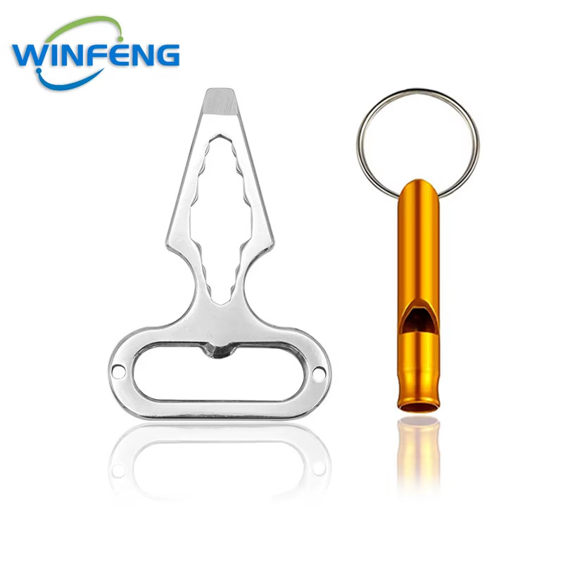 Multi-Functional Self Defense EDC Tools Keychain Wrench Bottle Opener Emergency