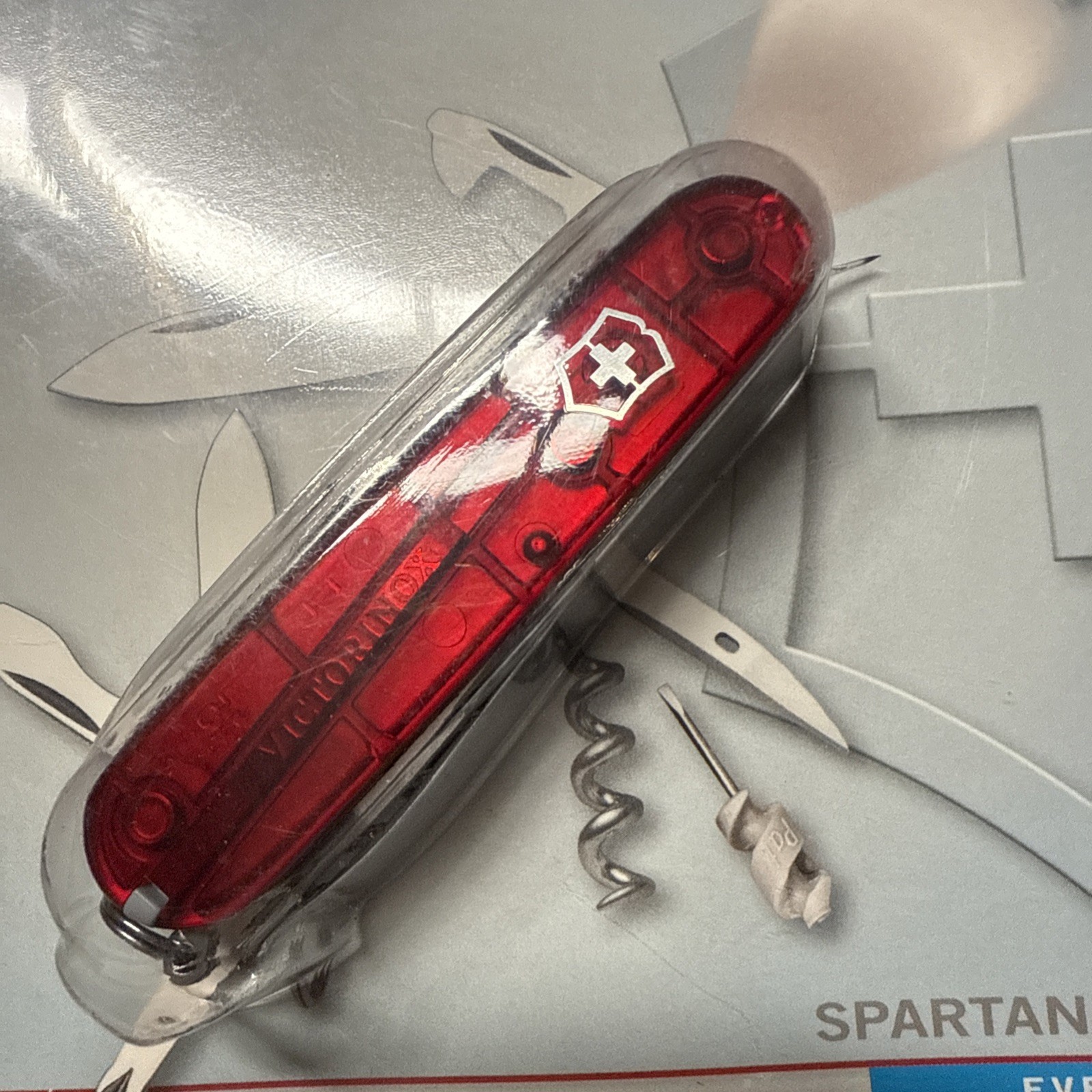 Victorinox Swiss Army Knife Spartan Lite Ruby Red New 15 Tools Switzerland