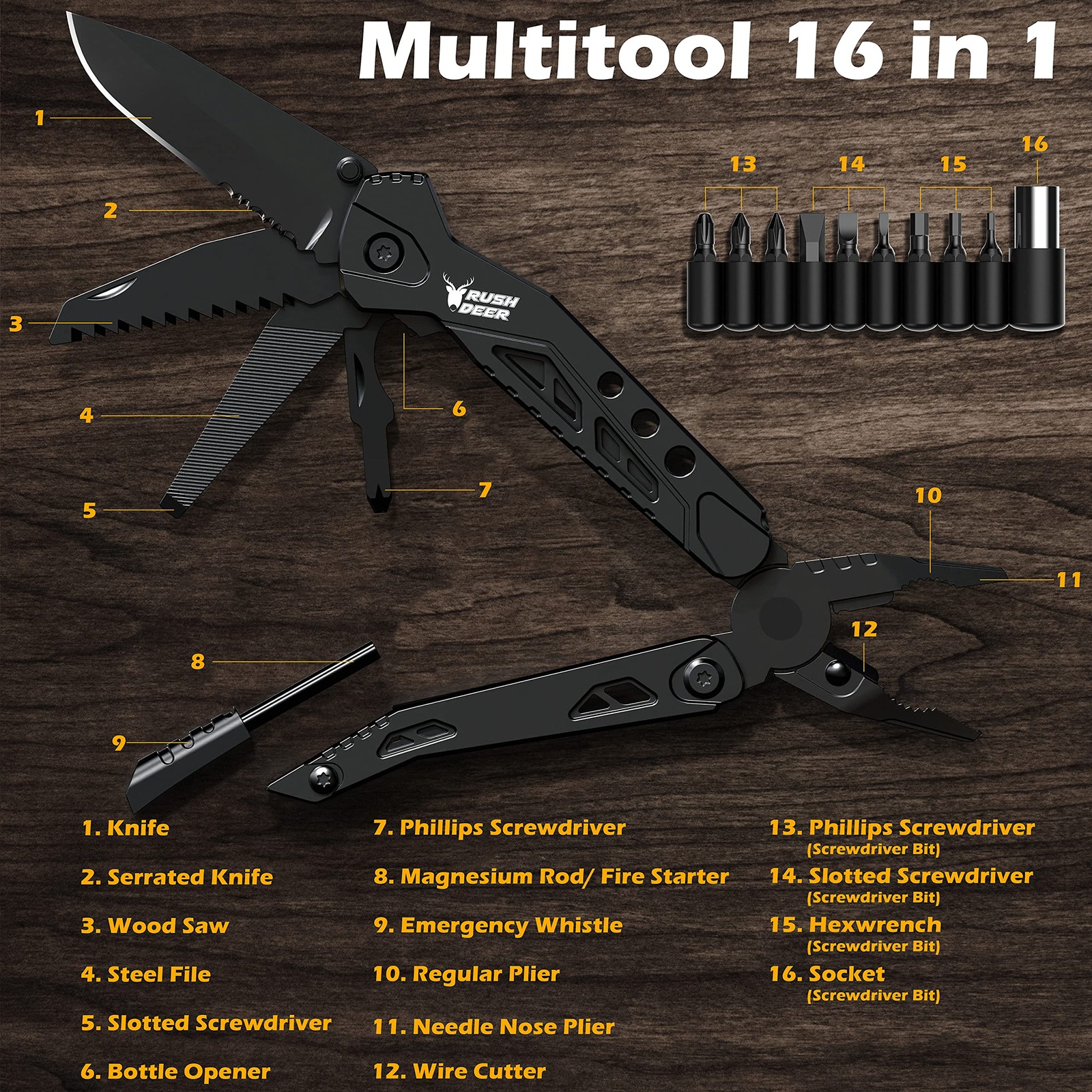 Pocket Knife – Folding EDC Multitool for Men, Small and Versatile Camping, Fi…