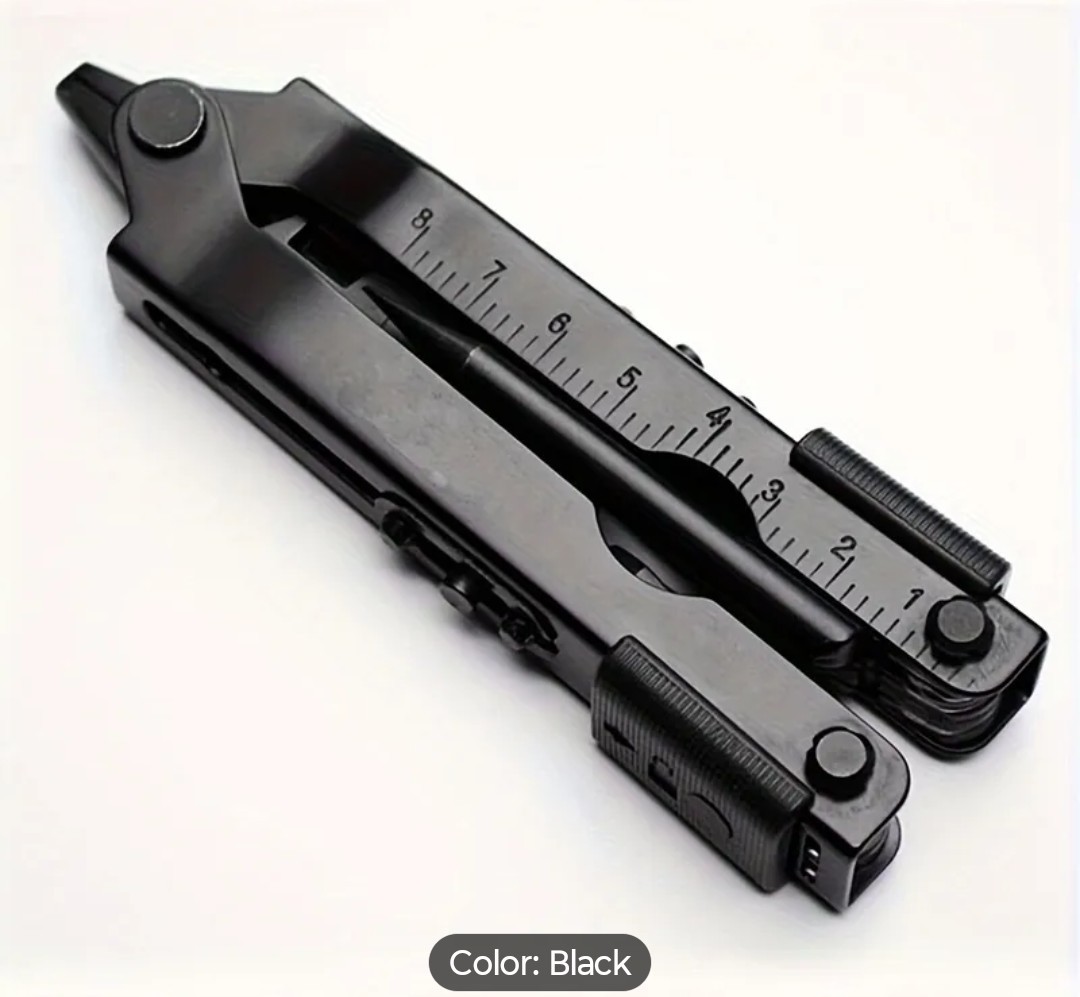 Outdoor Survival Multitool , Stainless Steel , 13 In 1 Compact Pocket Knife ,…