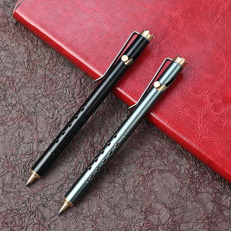 1pc Hexagonal Stainless Steel Tactical Pen Multi Tool Glass Breaker Writing Edc