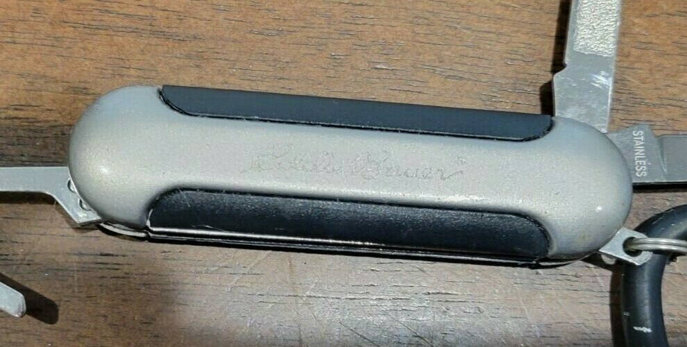 Eddie Bauer Pocket Knife 3 tools/5 functions – with carbineer 2 ½” folded