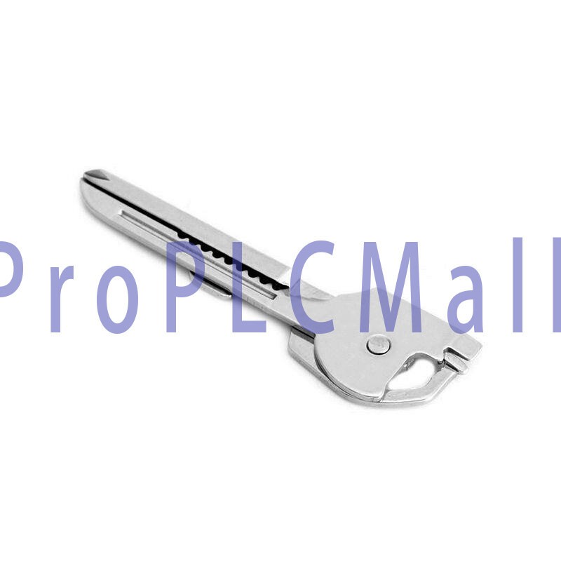 6-in-1 Utili Key Tool Keyring Keychain Multifunction Stainless Steel 1x