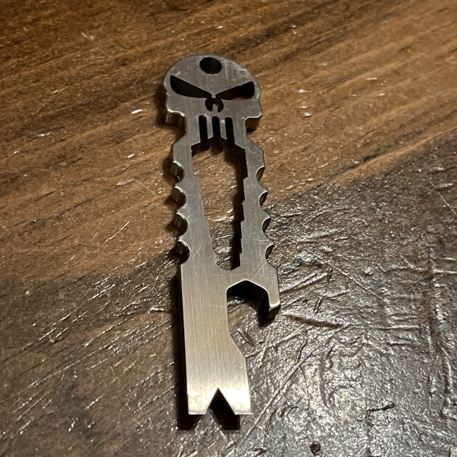 BANG TI Titanium EDC Pry Bar with Bottle Opener Function (PunisherPB)