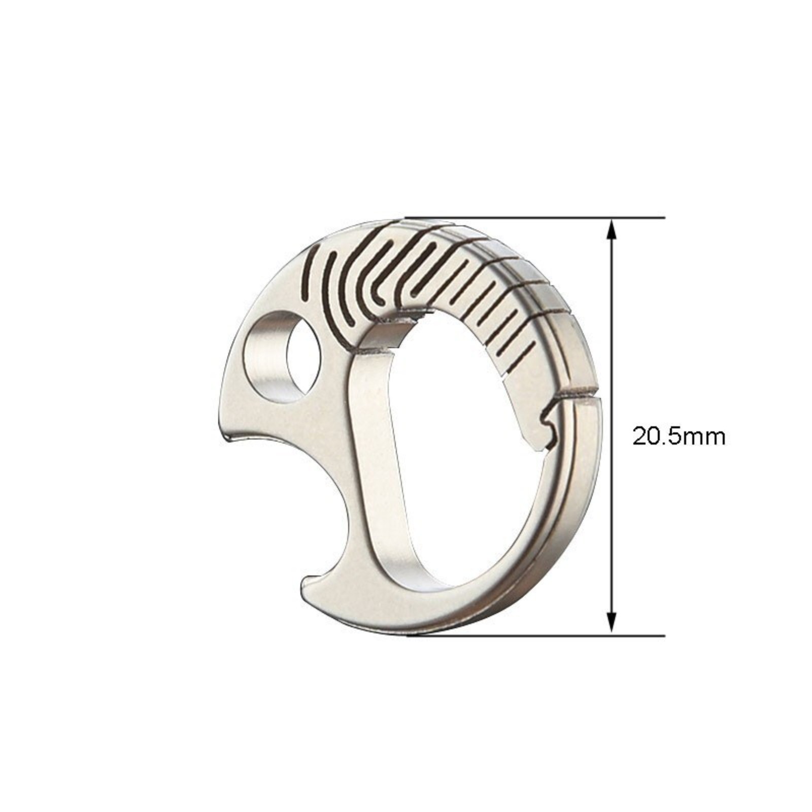 Mini Titanium Key Chain Carabiner Opener Outdoor Travel Size Hanging Buckle EDC