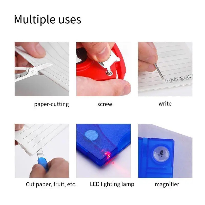 Multifunctional Tool Card Swiss Tool Card Office Tool Letter Opener Screwdriver