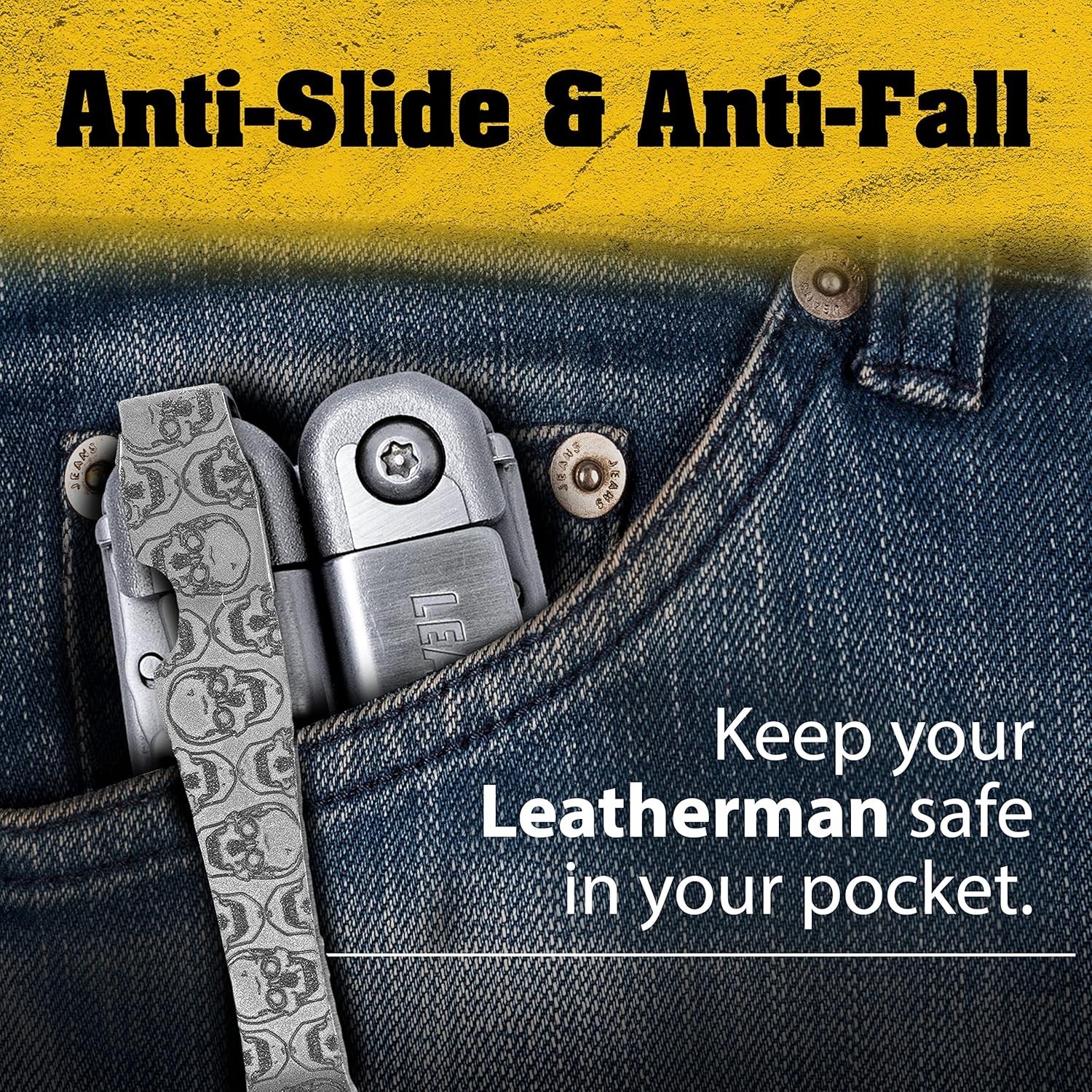 Extra Carry Pocket Clip for Leatherman Wave Series – Titanium TC4, Quick Release