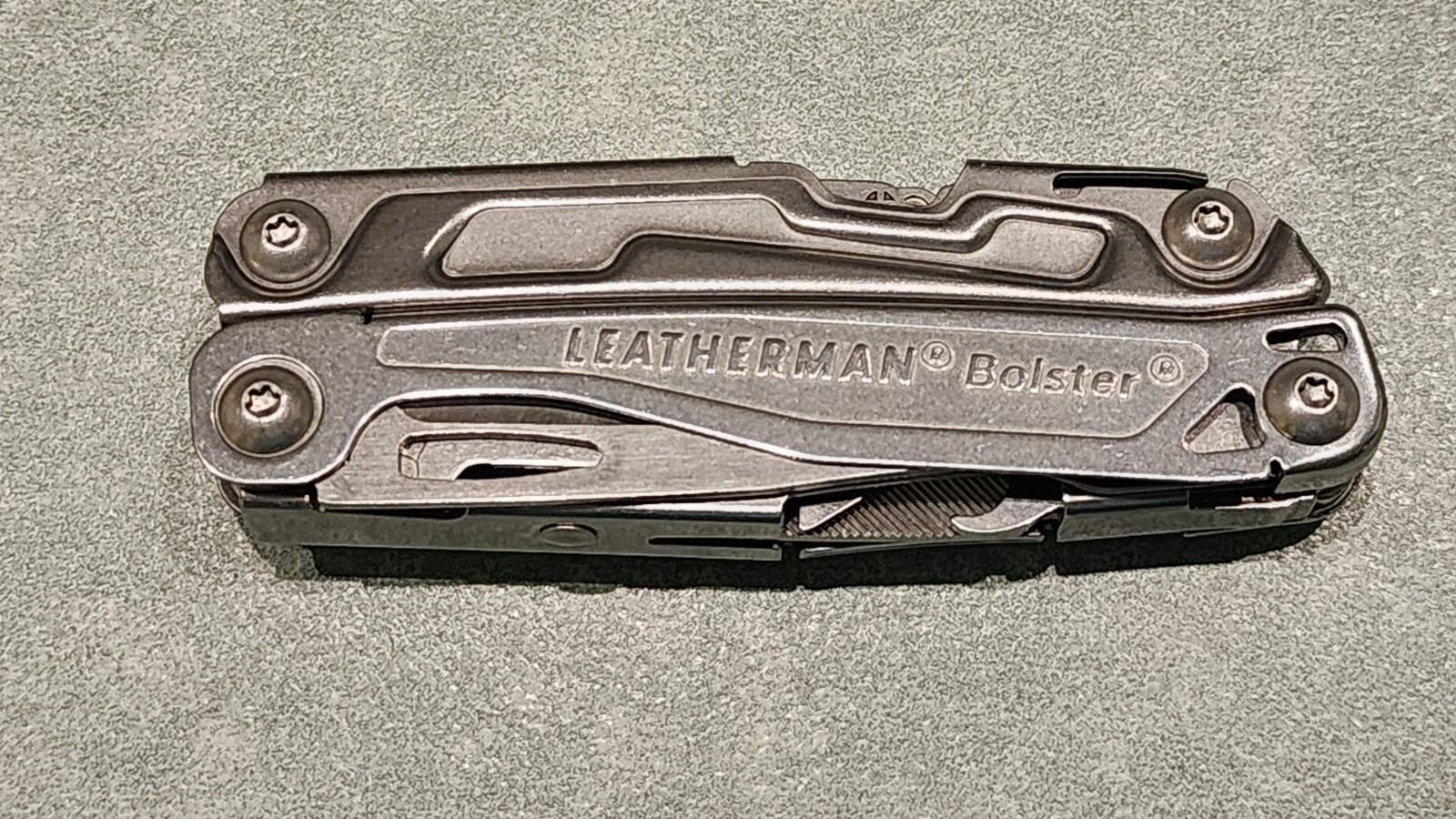 Great Condition Leatherman Bolster Multi-tool Stainless Steel Only – No Pouch