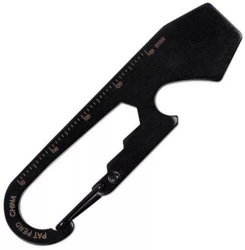 Nite Ize DoohicKey Stainless Steel 6 In 1 Multi Key Tool, Black, Free Shipping.